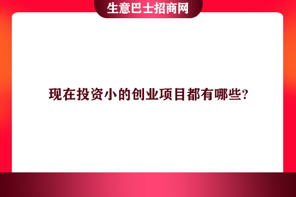 投資創(chuàng)業(yè)項目